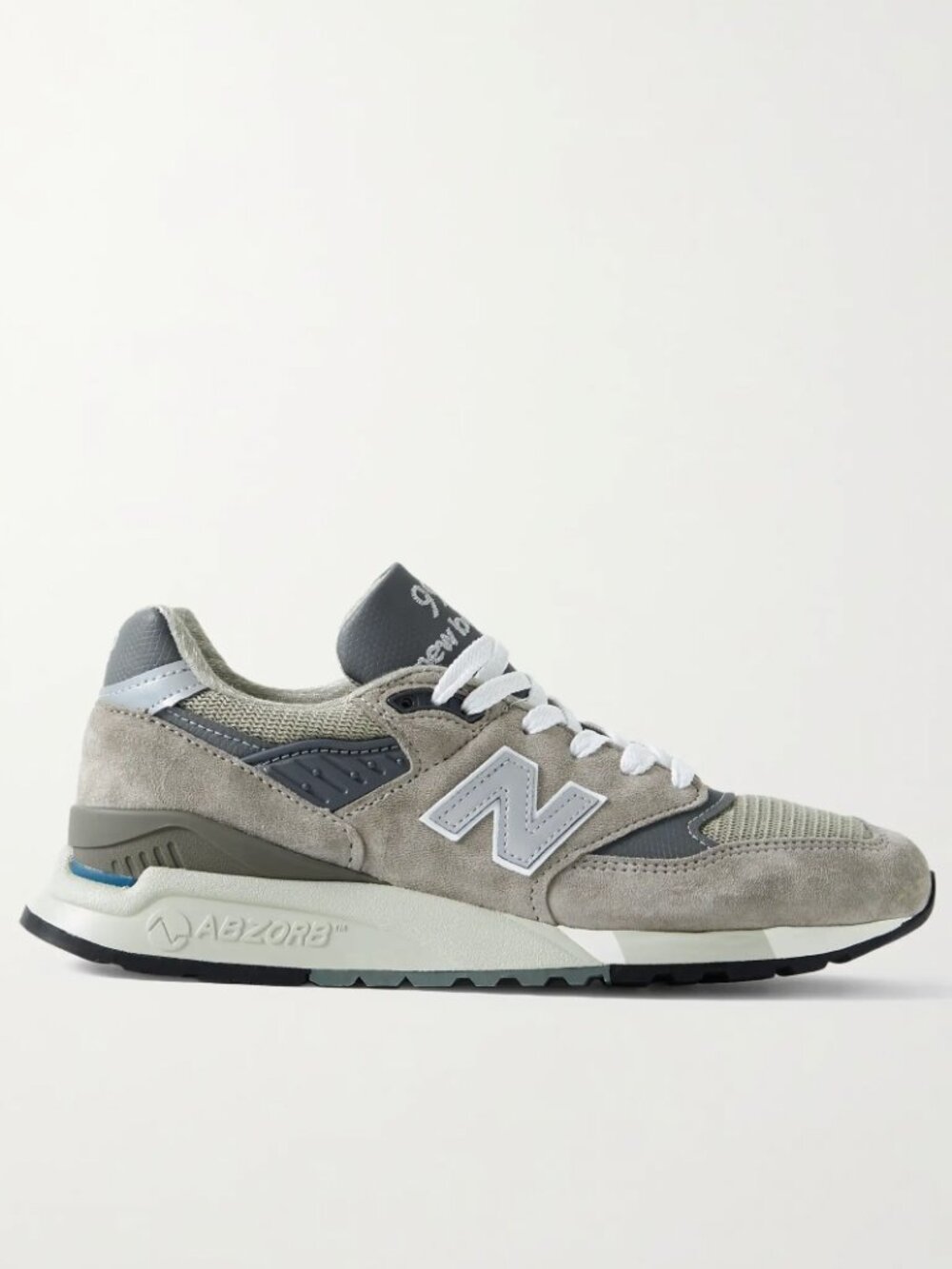 New Balance 998 Gray Suede Sneakers, Size 11.5 Mens
